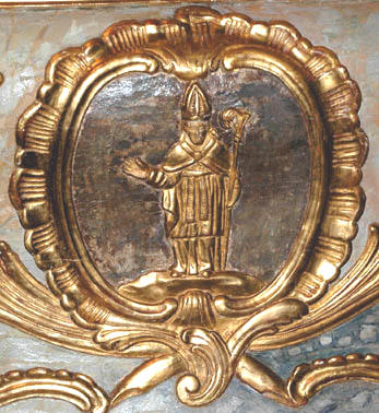 Médaillon du maître-autel. Saint Médard, évêque
