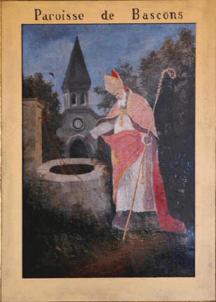 Saint Amand bénissant la fontaine
