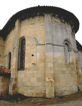Chevet romain église Saint-Martin Caupenne