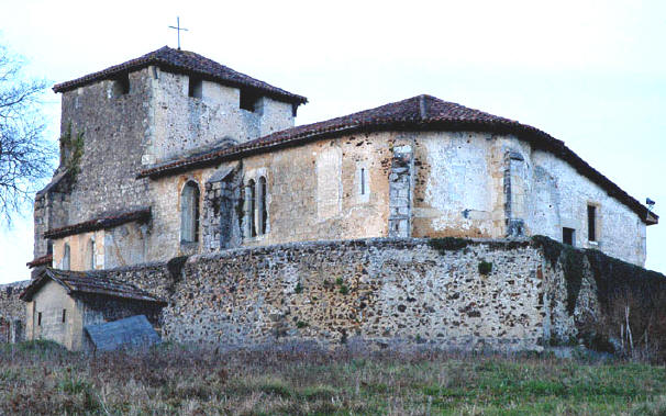 Église Saint-André BERGOUEY vue du Sud Est