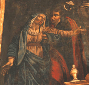 La Vierge soutenue par saint Jean